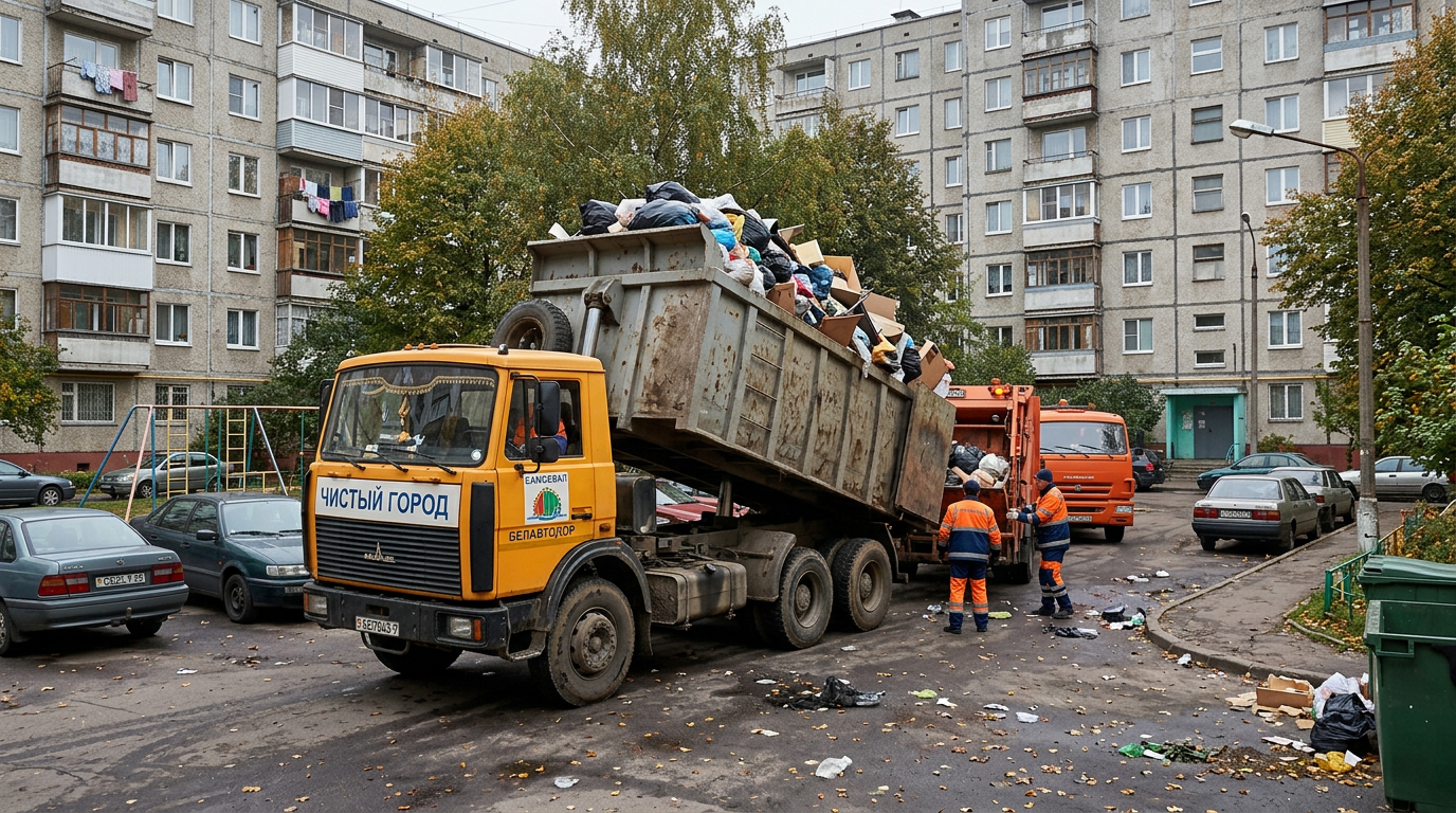 Вывоз мусора самосвалом — нестроительные отходы
